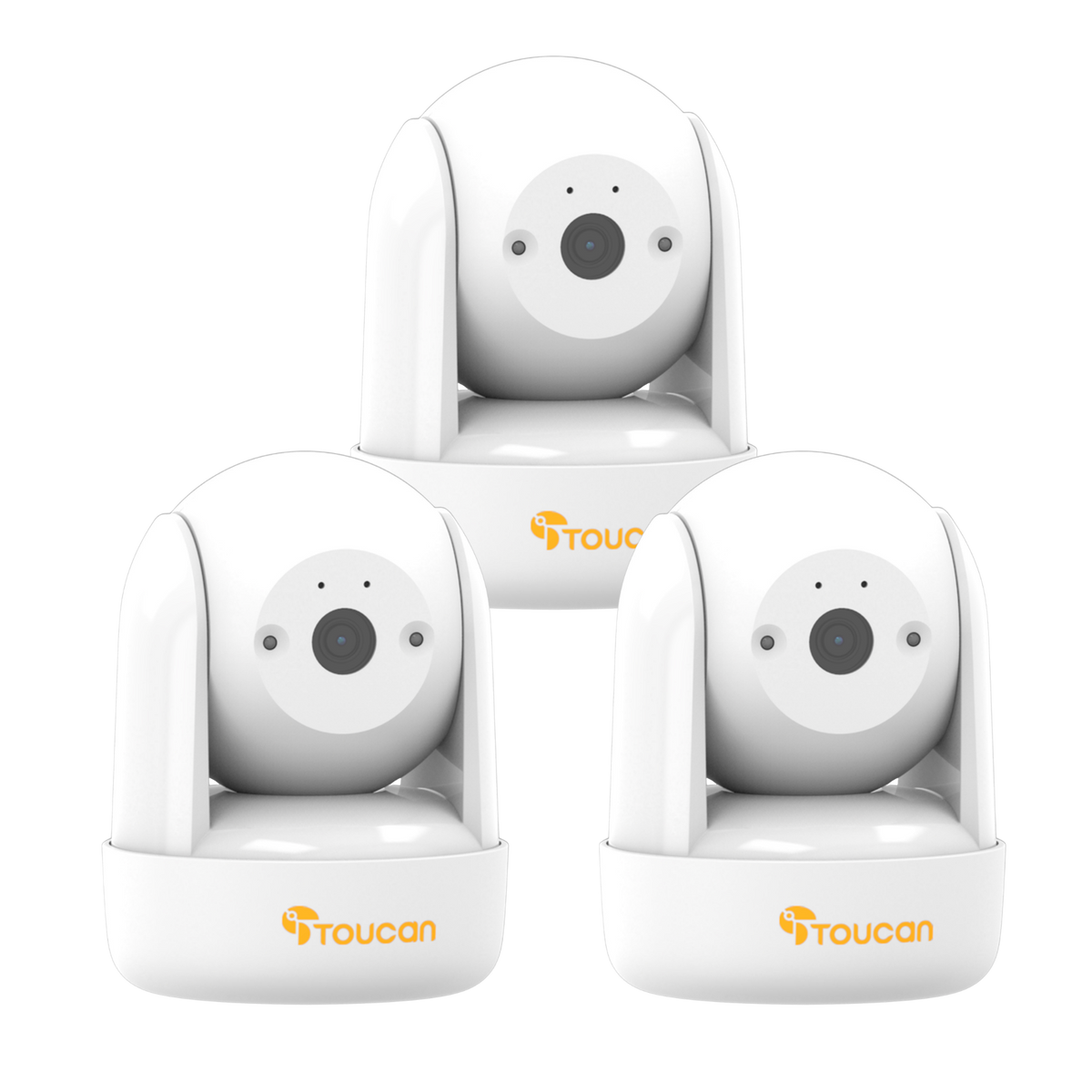 Toucan Seek Indoor Pan & Tilt Security Camera 3-Pack