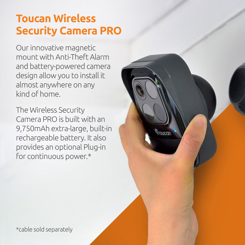 Toucan Wireless Security Camera PRO + Solar Panel Bundle