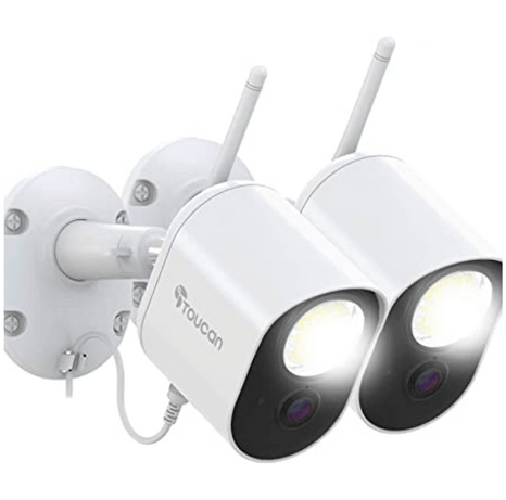 Toucan Floodlight Security Camera 2-Pack