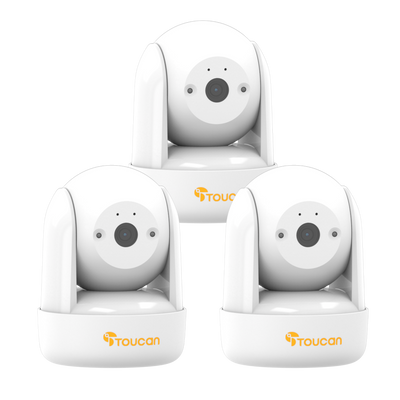 Toucan Seek Indoor Pan & Tilt Security Camera 3-Pack