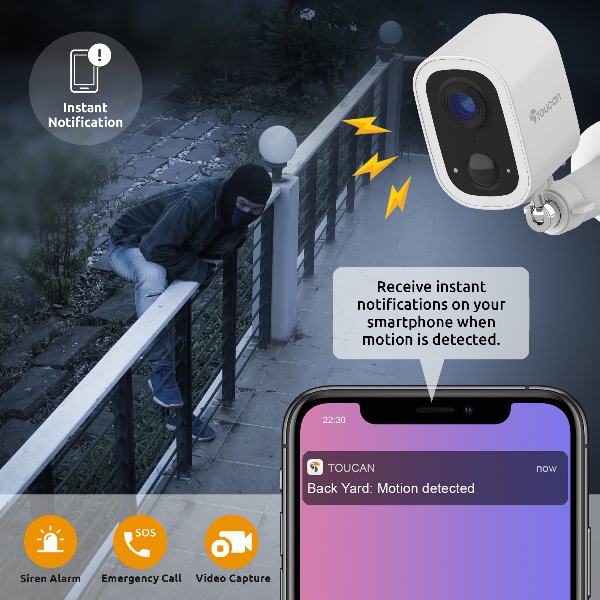 2-Pack | Toucan Wireless Security Camera S4
