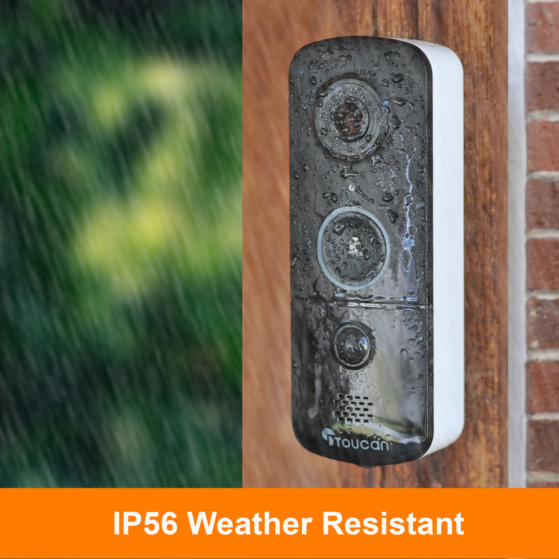 New 2024 Release - Toucan Wireless Video Doorbell V3 with Chime