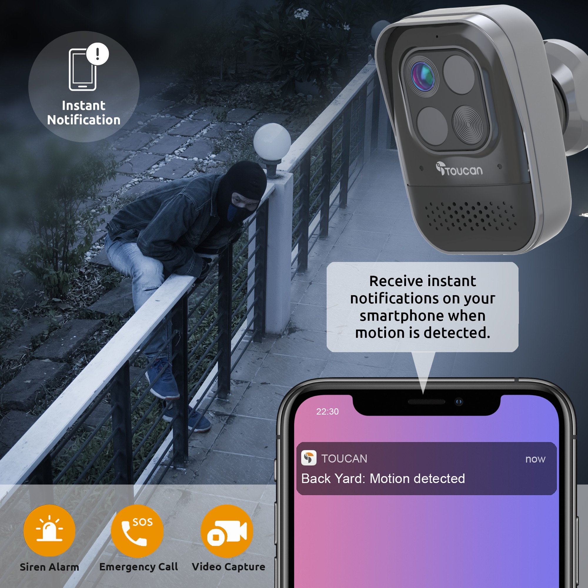 Toucan Wireless Security Camera PRO