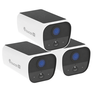 3 Pack | Toucan S5 Solar Powered Wireless Security Camera