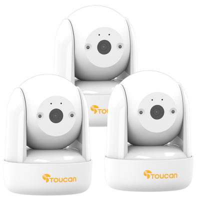 3 Pack | Toucan Seek Indoor Pan & Tilt Security Camera