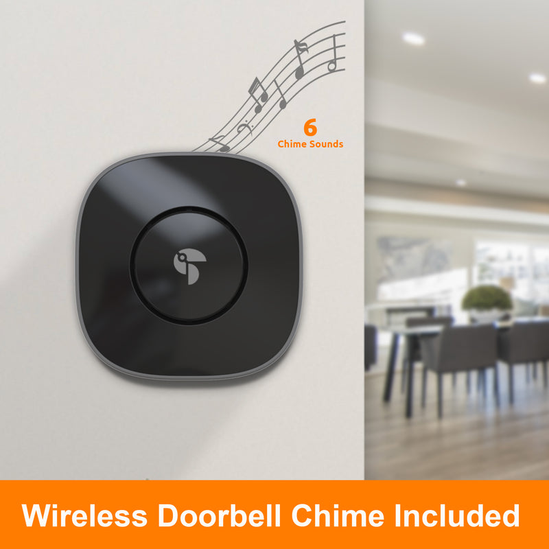 New 2024 Release - Toucan Wireless Video Doorbell V3 with Chime
