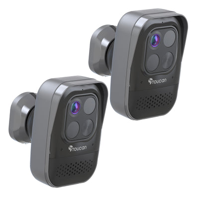 Toucan Wireless Video Doorbell PRO & Wireless Security Camera PRO (2-Pack) Bundle