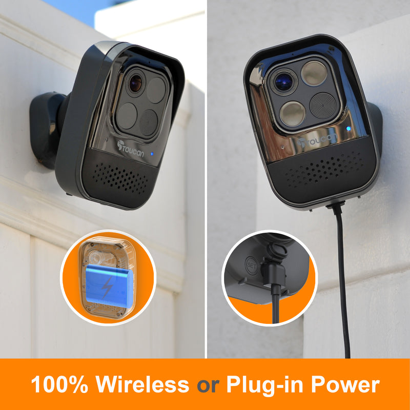 Toucan PRO Bundle - Wireless Video Doorbell PRO with chime + Wireless Security Camera PRO