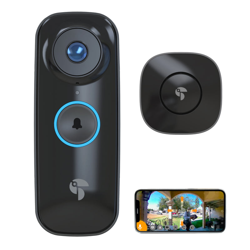 Toucan PRO Bundle - Wireless Video Doorbell PRO with chime + Wireless Security Camera PRO