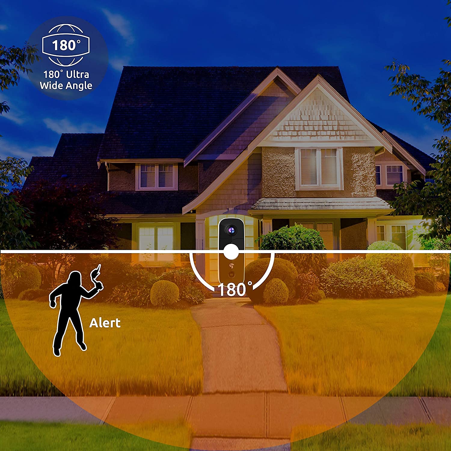 Toucan Wireless Video Doorbell with Chime