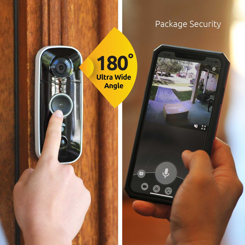 Toucan Wireless Video Doorbell, Includes Chime and New Improved Rechargeable Battery