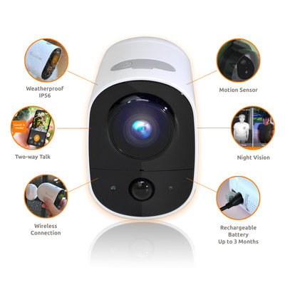 Toucan Wireless Video Doorbell & Security Camera Bundle