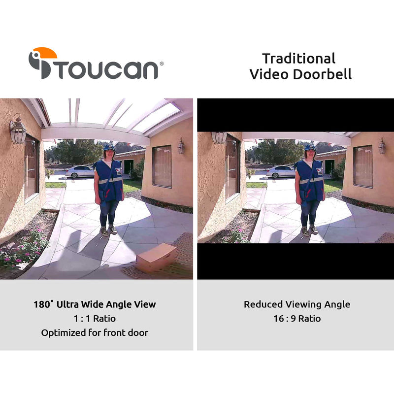 Toucan Wireless Video Doorbell with Chime