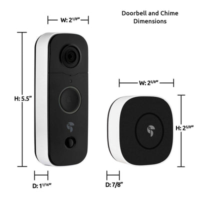 Toucan Wireless Video Doorbell with Chime