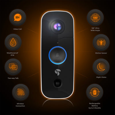 Toucan Wireless Video Doorbell & Security Camera Bundle